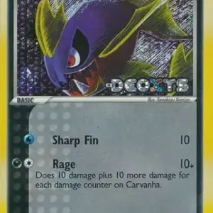 EX Deoxys - 056/107 - Carvanha - Reverse Holo (Stamp)