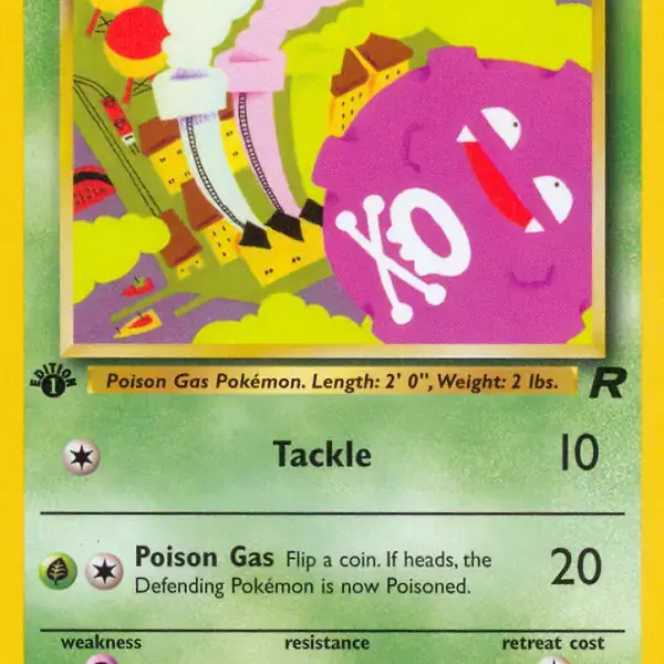 Team Rocket - 58/82 - Koffing - 1st Edition