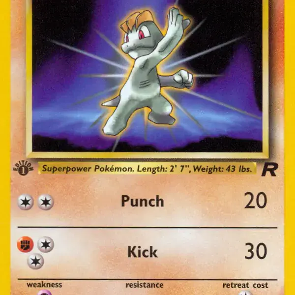 Team Rocket - 59/82 - Machop - 1st Edition