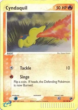 EX Sandstorm - 059/100 - Cyndaquil - Reverse Holo