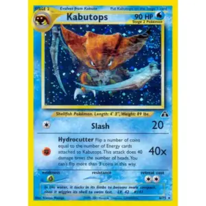 Neo Discovery - 06/75 - Kabutops - Holo (Heavily Played)