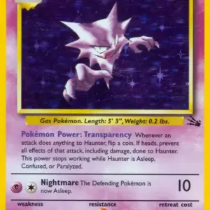 Fossil - 06/62 - Haunter - Holo (Damaged)