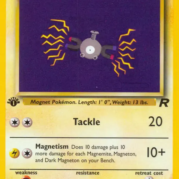 Team Rocket - 60/82 - Magnemite - 1st Edition