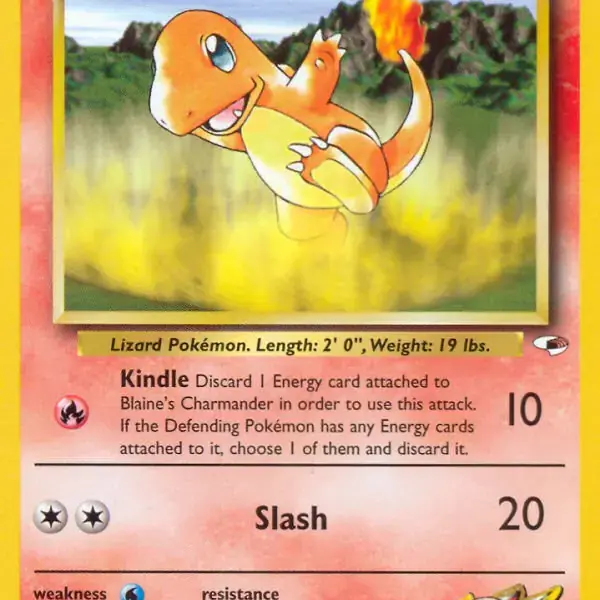Gym Heroes - 061/132 - Blaine's Charmander (Lightly Played)