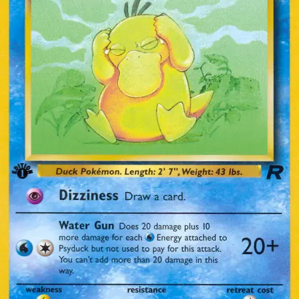 Team Rocket - 65/82 - Psyduck - 1st Edition