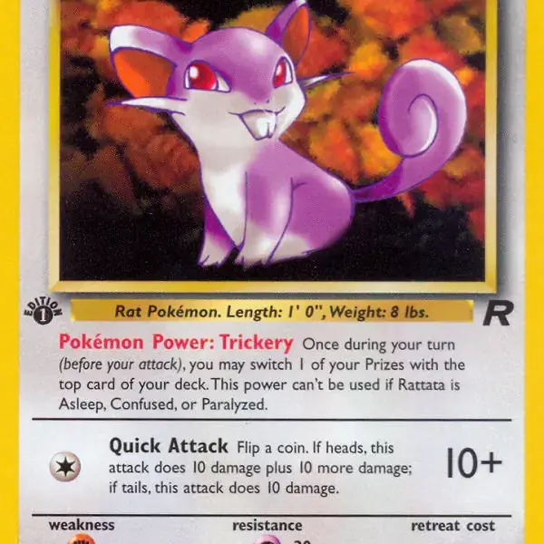 Team Rocket - 66/82 - Rattata - 1st Edition