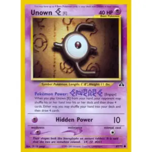 Neo Discovery - 67/75 - Unown E
