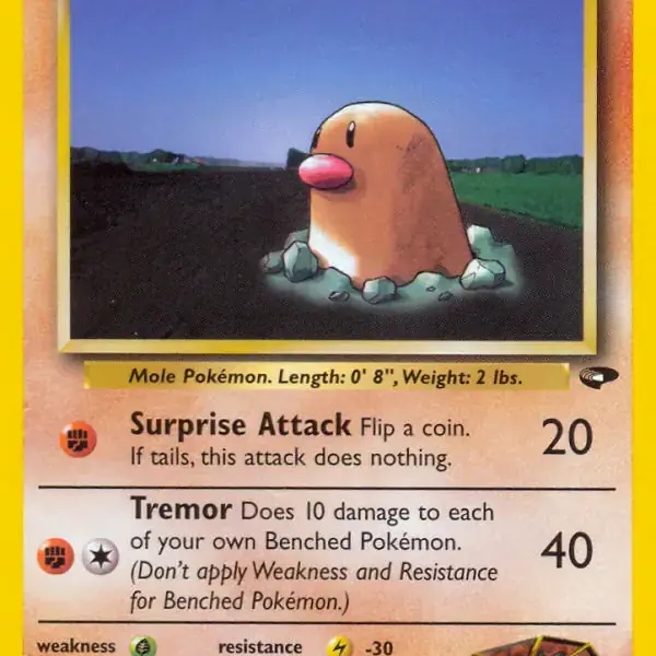 Gym Challenge - 067/132 - Brock's Diglett (Near Mint -)