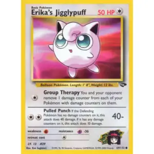 Gym Challenge - 069/132 - Erika's Jigglypuff (Near Mint -)