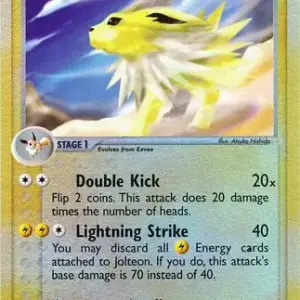 EX Sandstorm - 006/100 - Jolteon - Reverse Holo (Heavily Played)