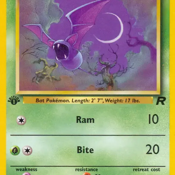 Team Rocket - 70/82 - Zubat - 1st Edition