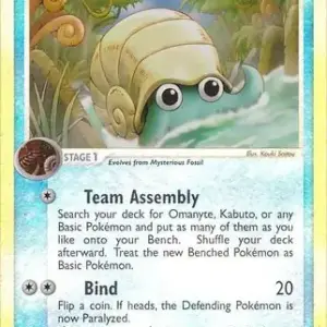 EX Sandstorm - 070/100 - Omanyte - Reverse Holo