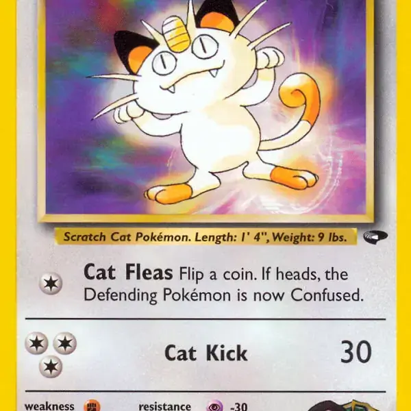 Gym Challenge - 074/132 - Giovanni's Meowth (Lv 17) (Lightly Played)