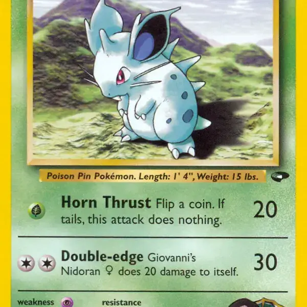 Gym Challenge - 075/132 - Giovanni's Nidoran F