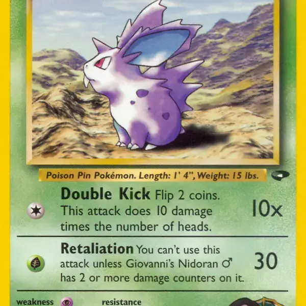 Gym Challenge - 076/132 - Giovanni's Nidoran M