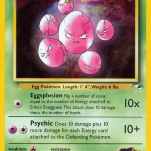 Gym Heroes - 077/132 - Erika's Exeggcute (lv 12) (Lightly Played)