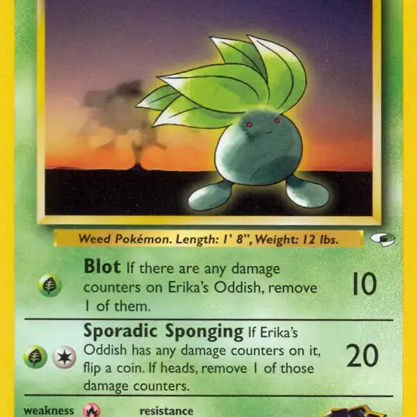 Gym Heroes - 078/132 - Erika's Oddish (lv 15)