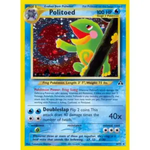 Neo Discovery - 08/75 - Politoed - Holo (Lightly Played)