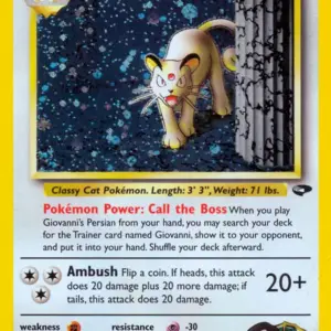 Gym Challenge - 008/132 - Giovanni's Persian - Holo