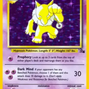 Fossil - 08/62 - Hypno - Holo (Lightly Played)