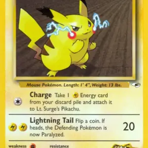 Gym Heroes - 081/132 - Lt. Surge's Pikachu