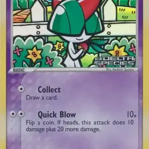 EX Delta Species - 81/113 - Ralts - Reverse Holo (Heavily Played)