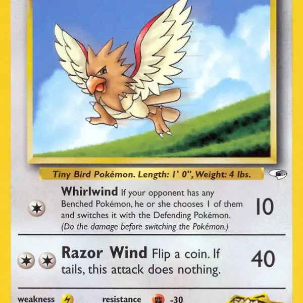 Gym Heroes - 083/132 - Lt. Surge's Spearow (lv 17)