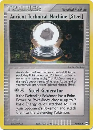EX Hidden Legends - 86/101 - Ancient Technical Machine (Steel) - Reverse Holo