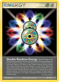 EX Emerald - 87/106 - Double Rainbow Energy - Rare