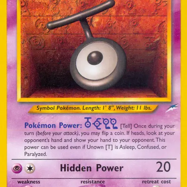 Neo Destiny - 088/105 - Unown T (Lightly Played)