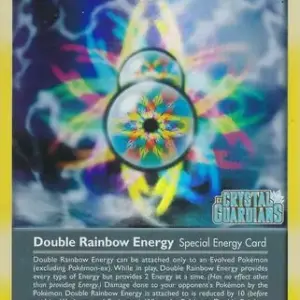 EX Crystal Guardians - 088/100 - Double Rainbow Energy - Reverse Holo (Heavily Played)
