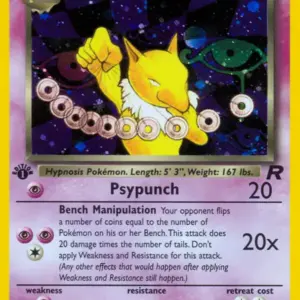 Team Rocket - 09/82 - Dark Hypno - 1st Edition - Holo (Near Mint -)