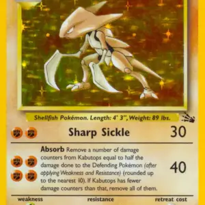 Fossil - 09/62 - Kabutops - Holo (Heavily Played)