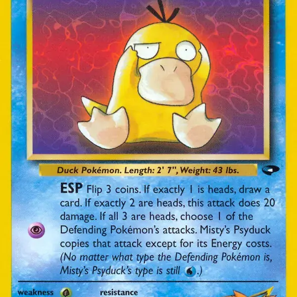 Gym Challenge - 090/132 - Misty's Psyduck