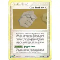 EX Sandstorm - 090/100 - Claw Fossil - Reverse Holo