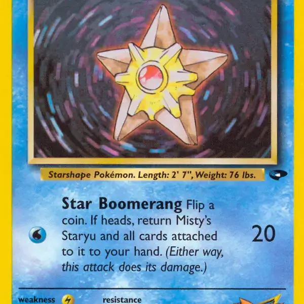 Gym Challenge - 092/132 - Misty's Staryu (Lightly Played)