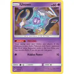 Lost Thunder - 092/214 - Unown - Rare