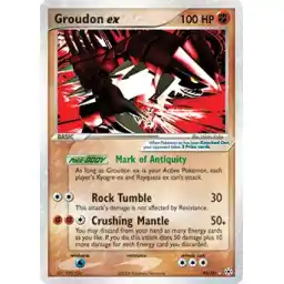 EX Hidden Legends - 93/101 - Groudon ex (Moderately Played)
