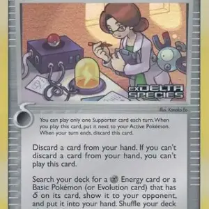 EX Delta Species - 95/113 - Holon Researcher - Reverse Holo