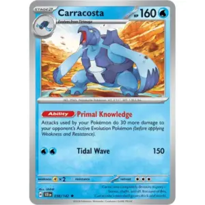 Stellar Crown - 038/142 - Carracosta - Holo Rare