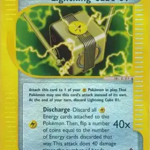 Aquapolis - 127/147 - Lightning Cube 01 - Reverse Holo