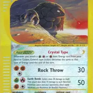 Skyridge - 148/144 - Golem - Secret Rare - Reverse Holo (Moderately Played)