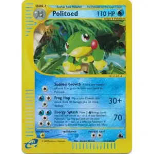 Skyridge - 25/144 - Politoed - Reverse Holo - Rare (Moderately Played)
