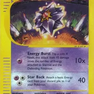 Skyridge - 30/144 - Starmie - Reverse Holo - Rare (Near Mint -)