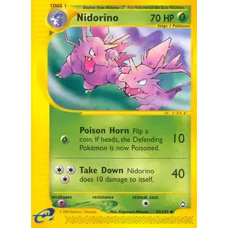 Aquapolis - 55/147 - Nidorino