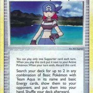 EX Team Magma vs Team Aqua - 77/95 - Team Aqua Conspirator - Reverse Holo (Moderately Played)
