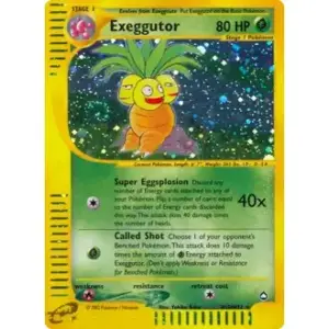 Aquapolis - H10 - Exeggutor - Holo Rare (Moderately Played)