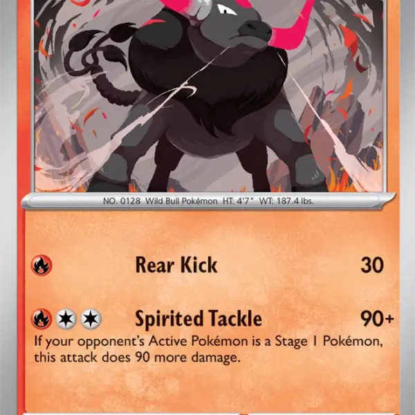 Surging Sparks - 018/191 - Paldean Tauros - Reverse Holo