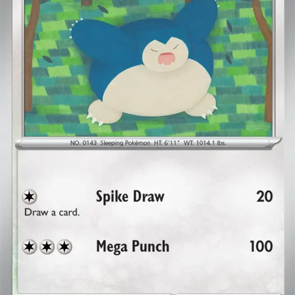 Surging Sparks - 144/191 - Snorlax - Reverse Holo