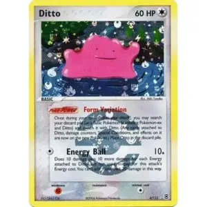 EX FireRed & Leaf Green - 4/112 - Ditto - Reverse Holo Rare (Moderately Played)